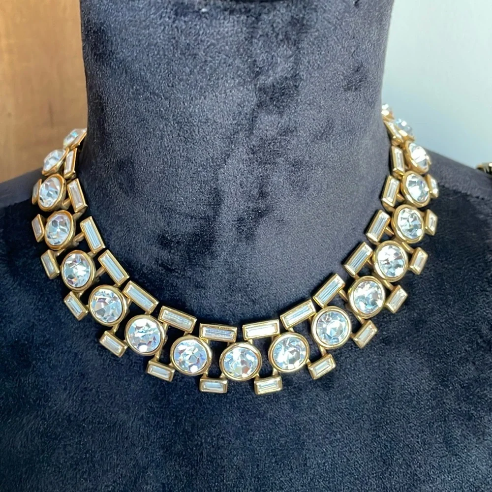 NAPIER Runway Necklace & matching bracelet goldplated Hollywood Collection rare - Picture 2 of 9